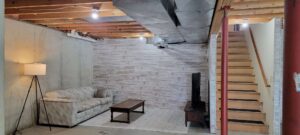 Lower Level Television area Dyer Lake Vacation Home
