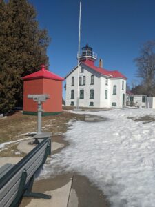 Grand Traverse Lighthouse in Winter