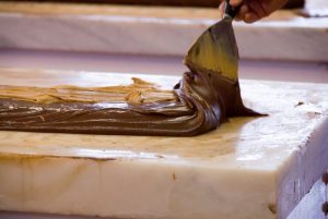 Making Peanut Butter Chocolate Fudge
