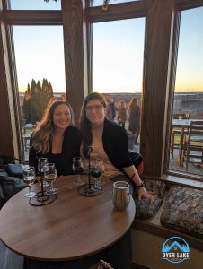 Lauren and Ronessa at a winery on Old Mission Peninsula