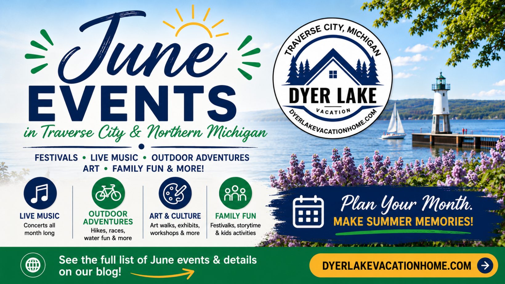 Discover the best June events in Traverse City and Northern Michigan, including festivals, concerts, outdoor activities, family fun, and local summer traditions.